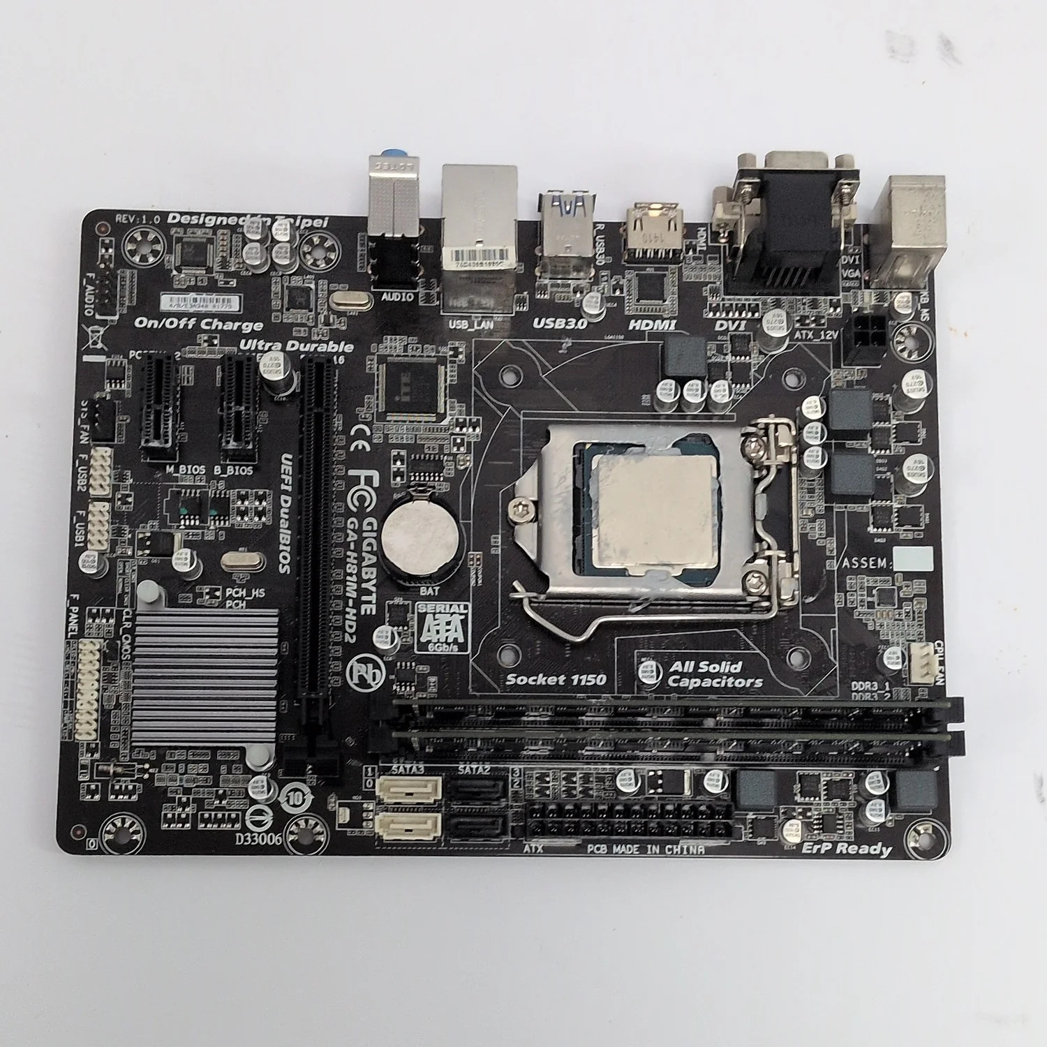 Gigabyte GA-H81M-HD2 LGA 1150 Intel i5-4460 microATX CPU Motherboard Combo