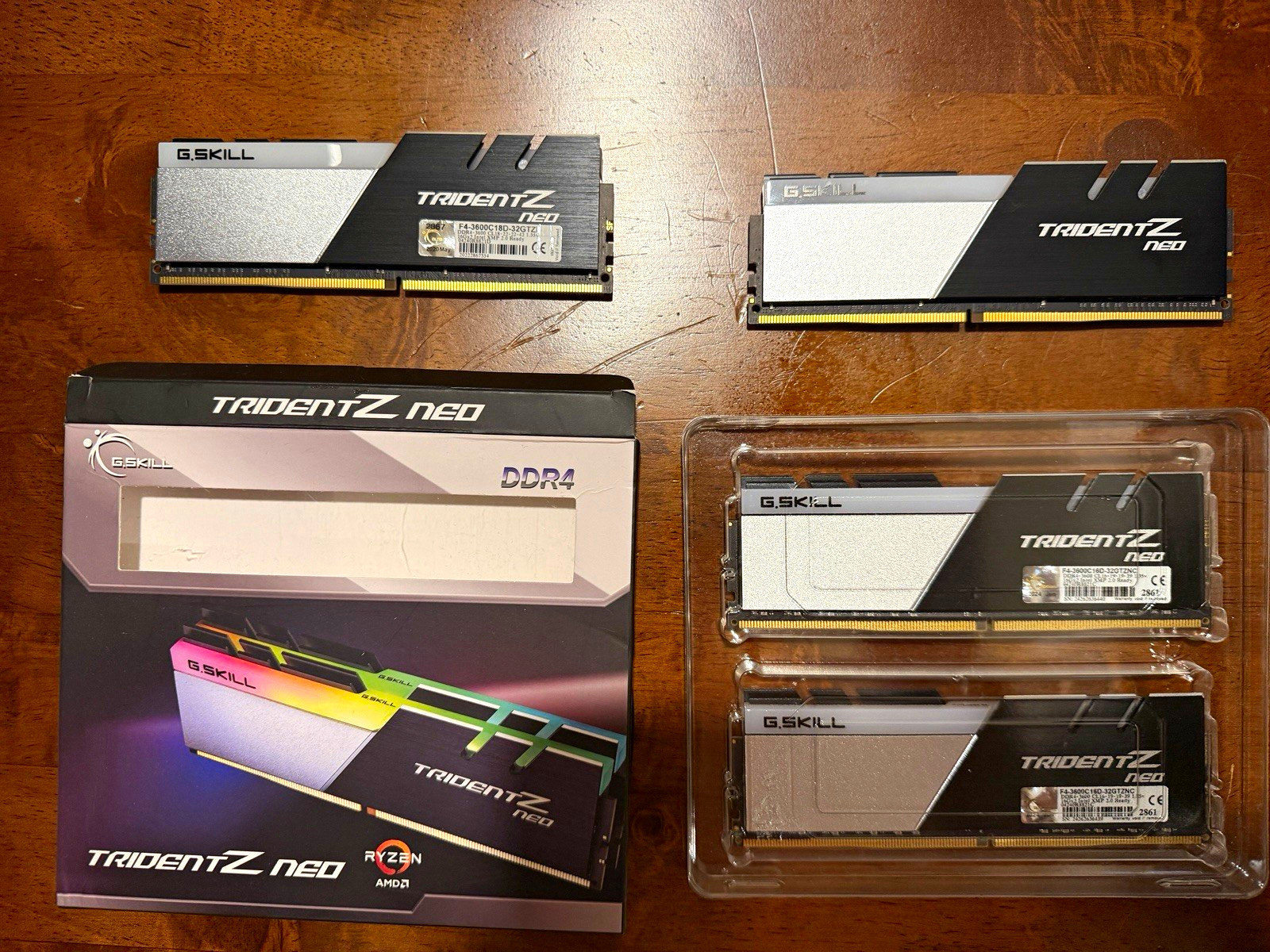 G.SKILL Trident Z Neo 64GB (4x16GB) DDR4-3600 DIMM XMP 2.0