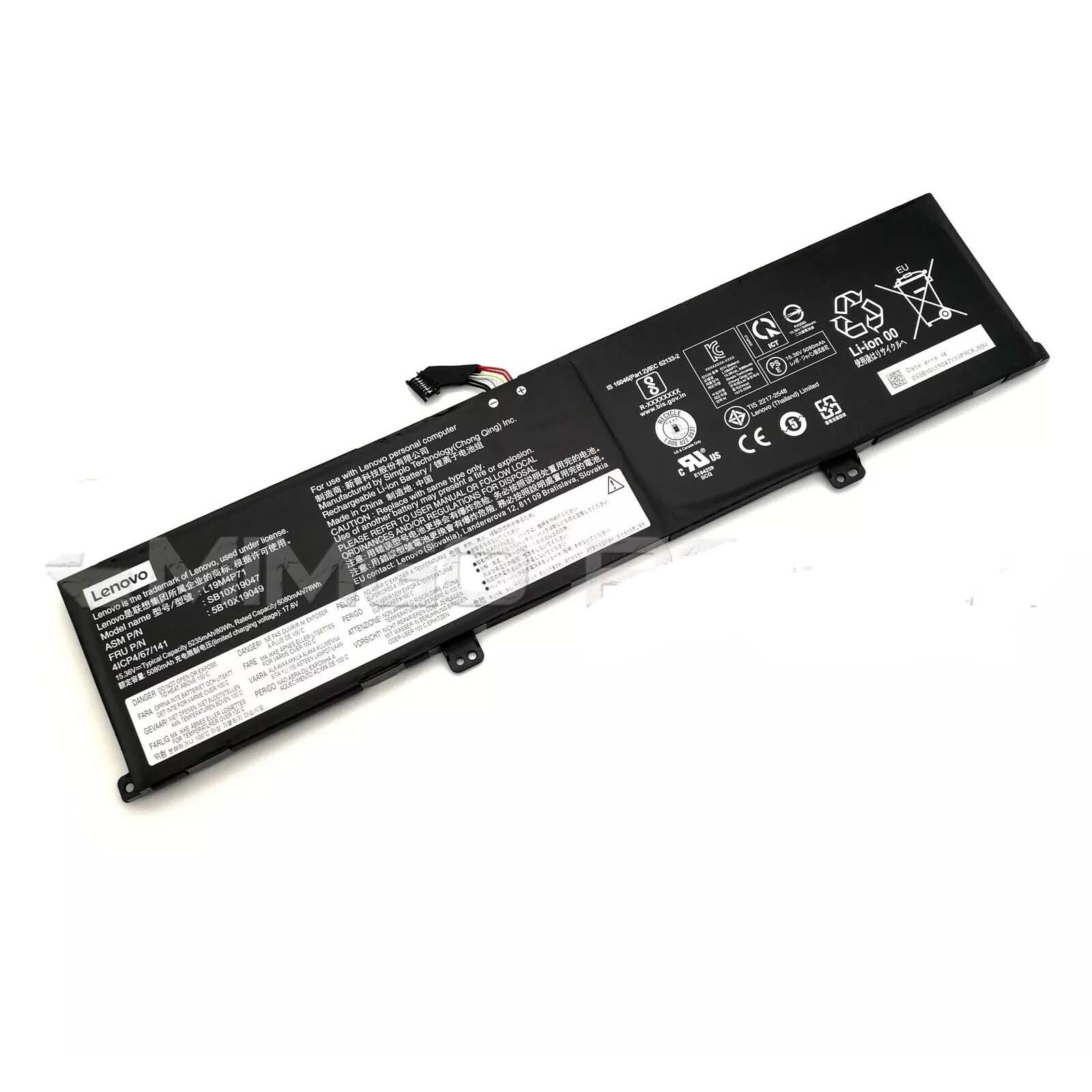 Genuine Battery L19M4P71 L19C4P71 For Lenovo P1 Gen3 X1 Extreme 3rd Gen Series