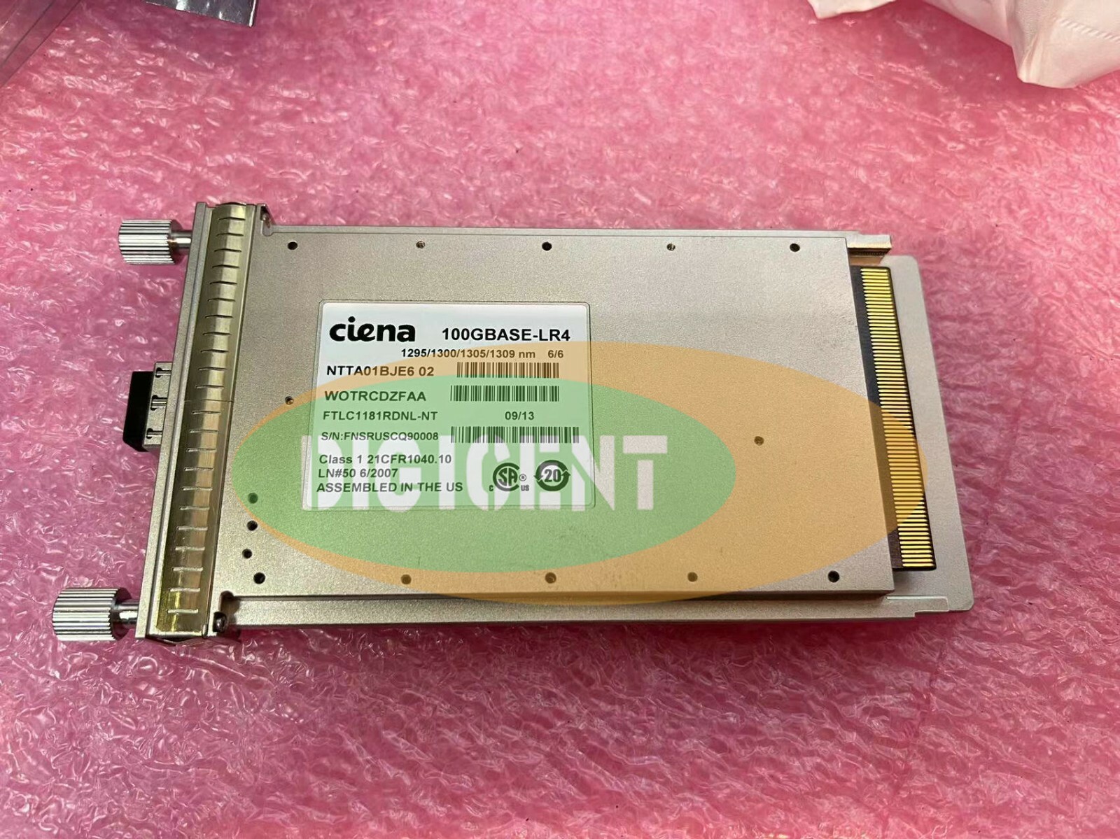 Ciena  NTTA01BJE6 02 CFP 103.1G 4X25G WDM 10km LC  V02 WOTRCDZFAA.