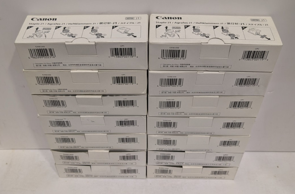 Canon Genuine J1 Staple Cartridge Packs - 14 Boxes - 6707A001AA