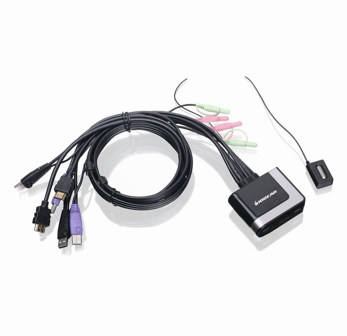 IOGear 2-Port Cable KVM Switch with HDMI Connections New Open Box