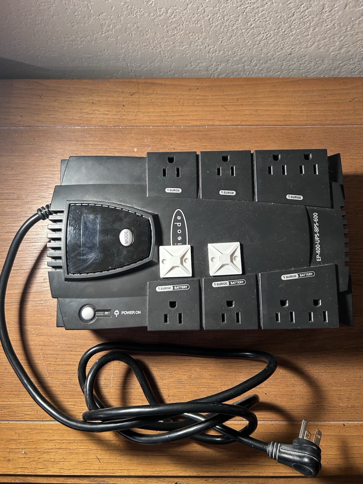 Episode EP-400-UPS-SPS-600 Desktop UPS 600VA 340W 8 Outlet Battery Backup