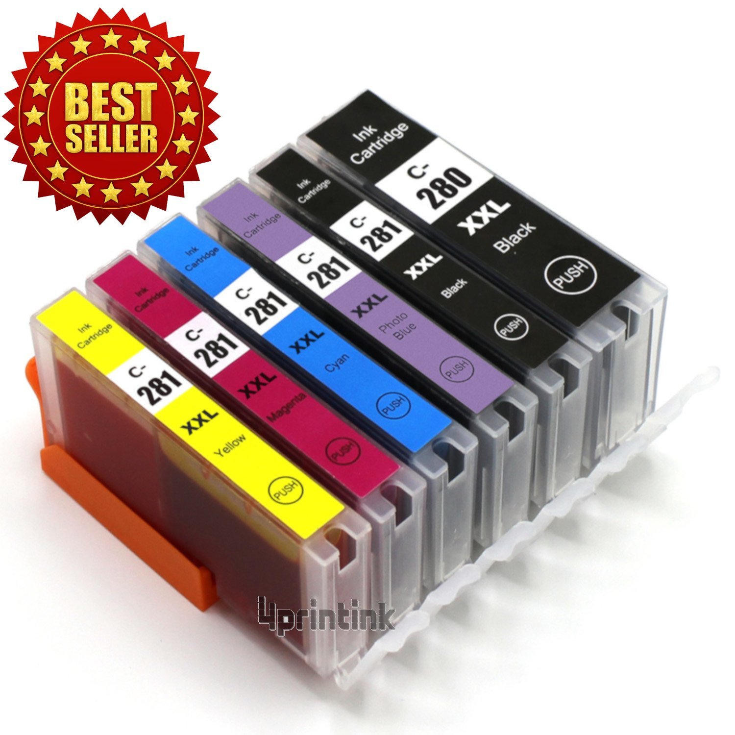 6PK PGI-280 XXL CLI-281 XXL Ink for Canon PIXMA TS8120 TS9120 PGI280 CLI281 XL