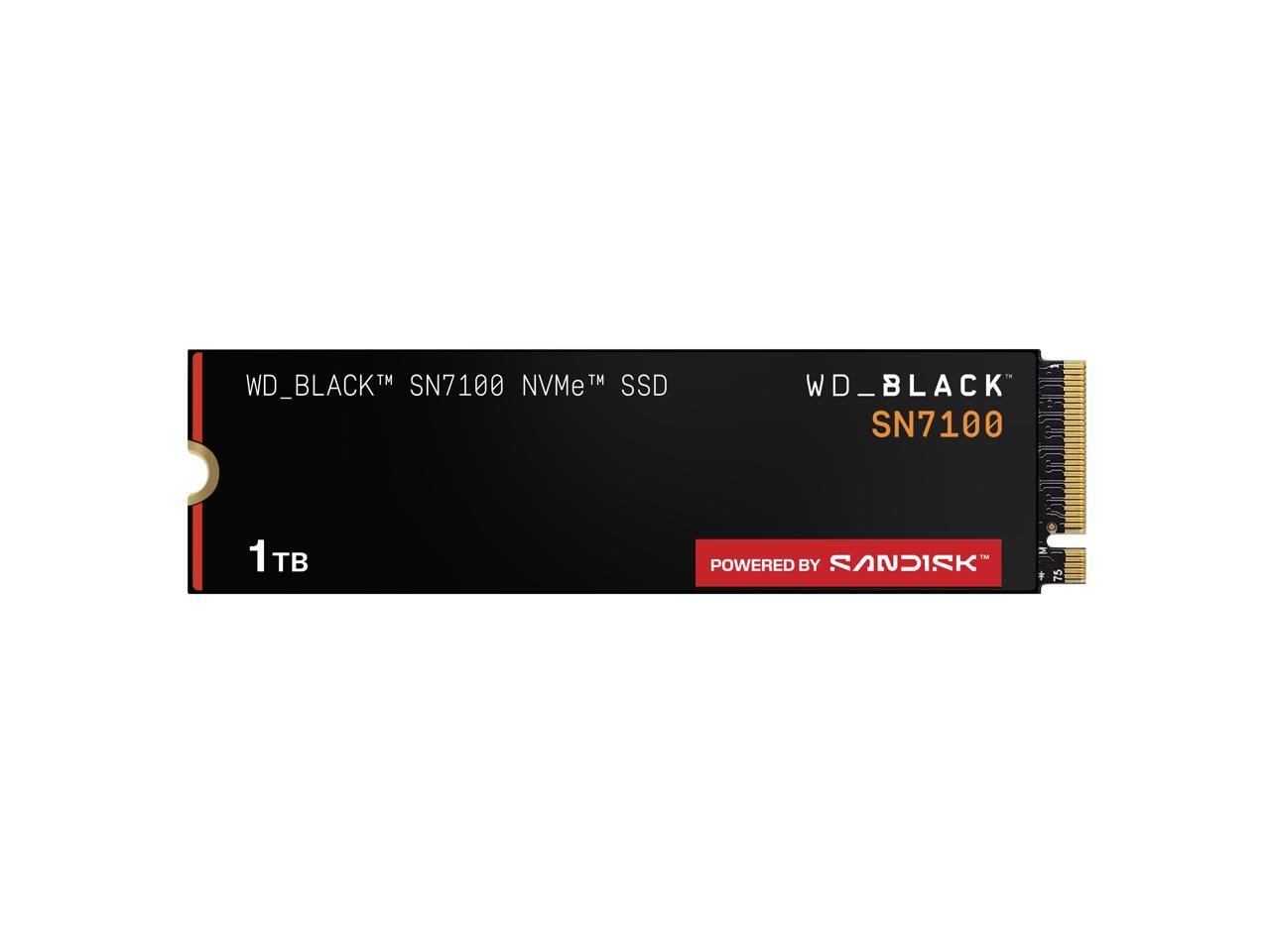 WD_BLACK SN7100 M.2 2280 1TB PCI-Express 4.0 x4 TLC 3D NAND Internal Solid State