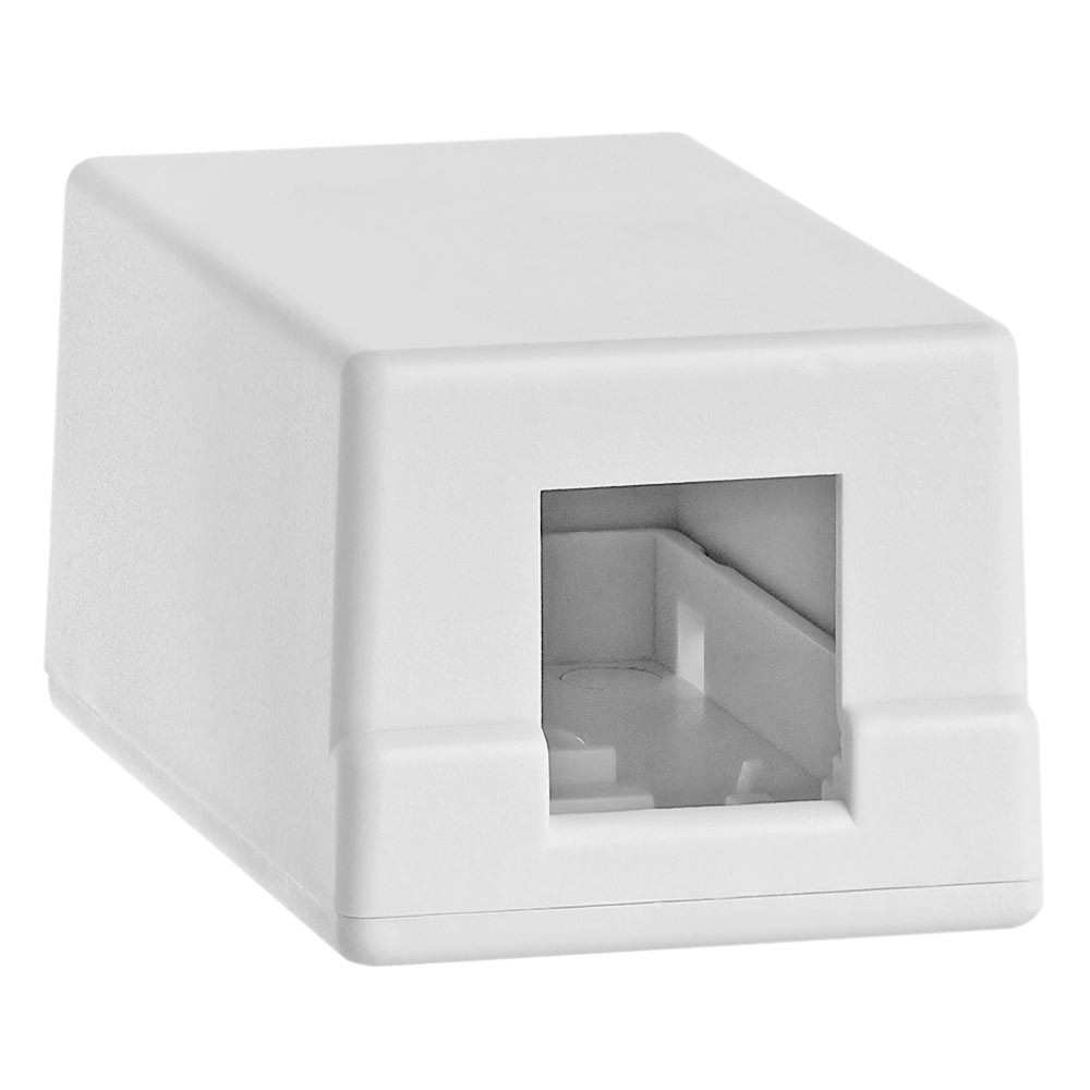 1 Port Keystone Jack Surface Mount Box Single Port Mount Box for RJ45 Cat5e Cat6
