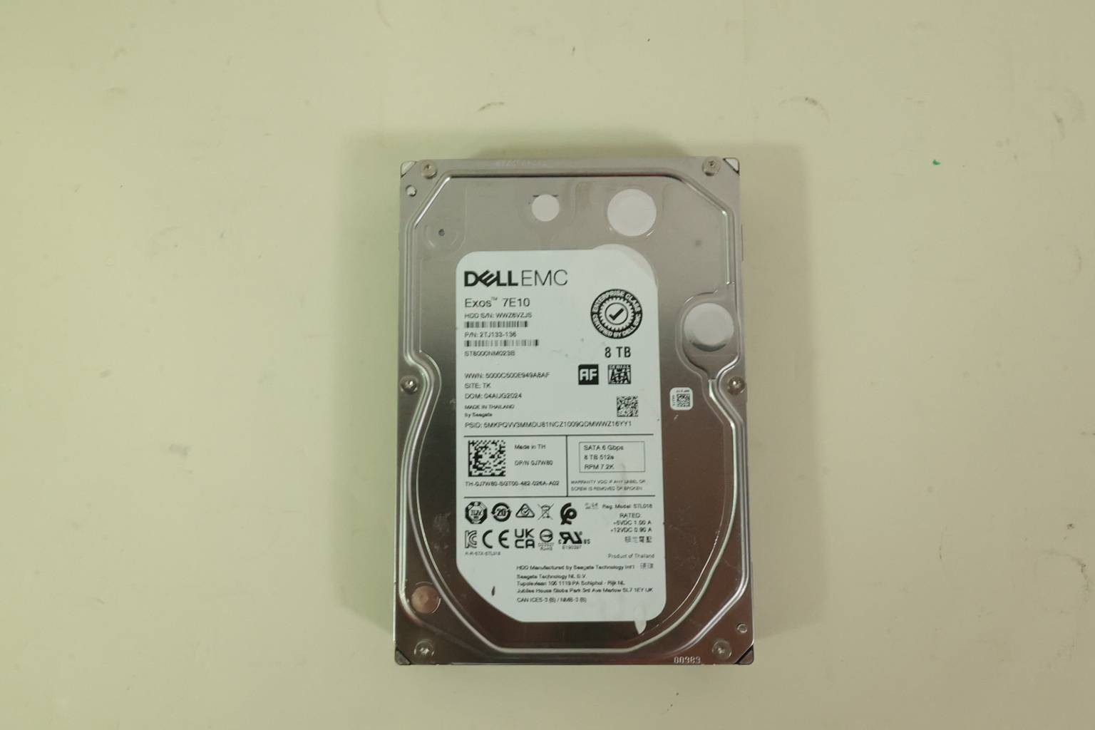 SEAGATE EXOS 7E10 8TB 3.5" SATA INTERNAL HARD DISK DRIVE | ST8000NM023B