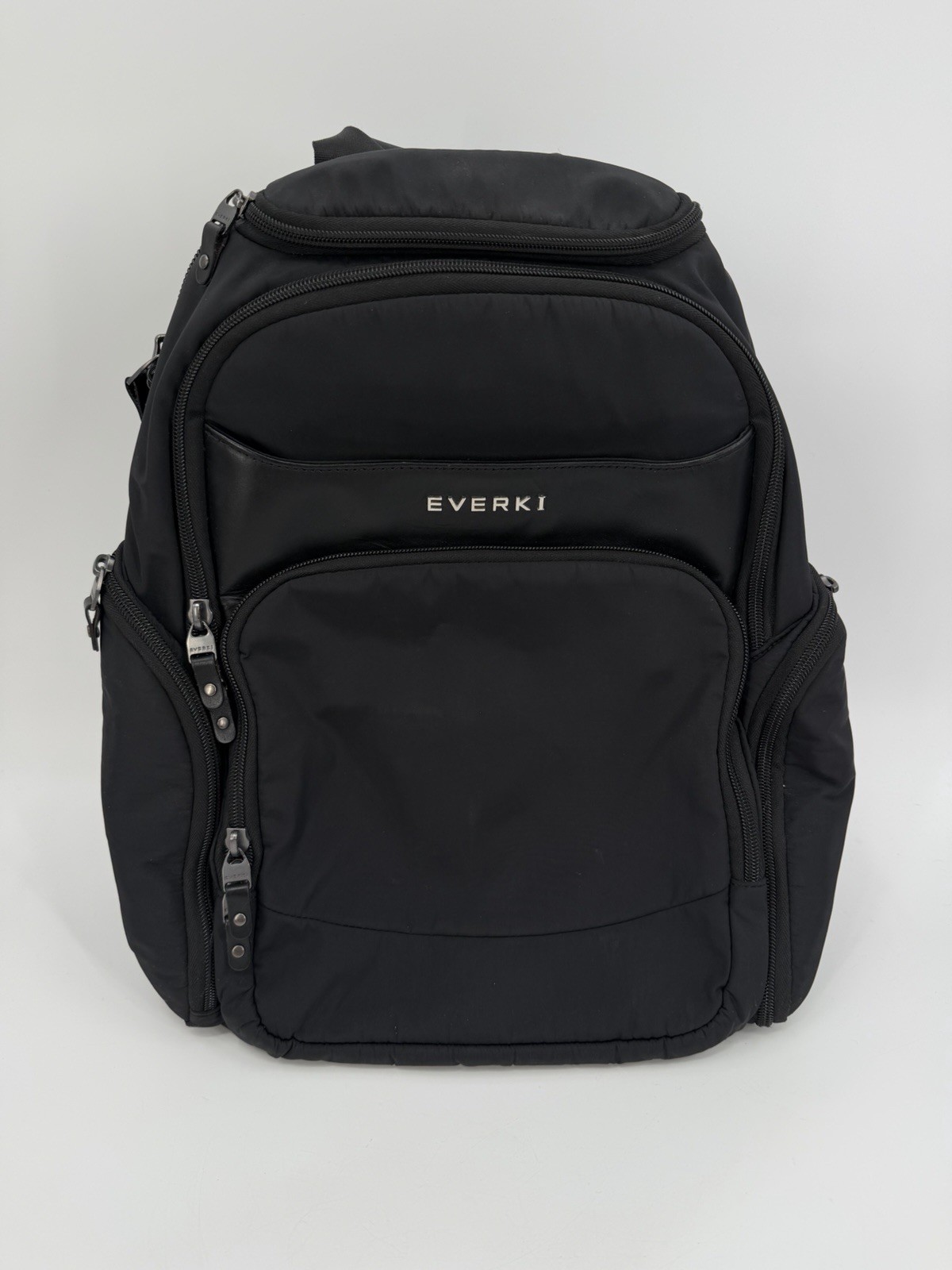 Everki Suite Premium Compact Business 14-Inch Laptop Backpack Nylon Leather Blac