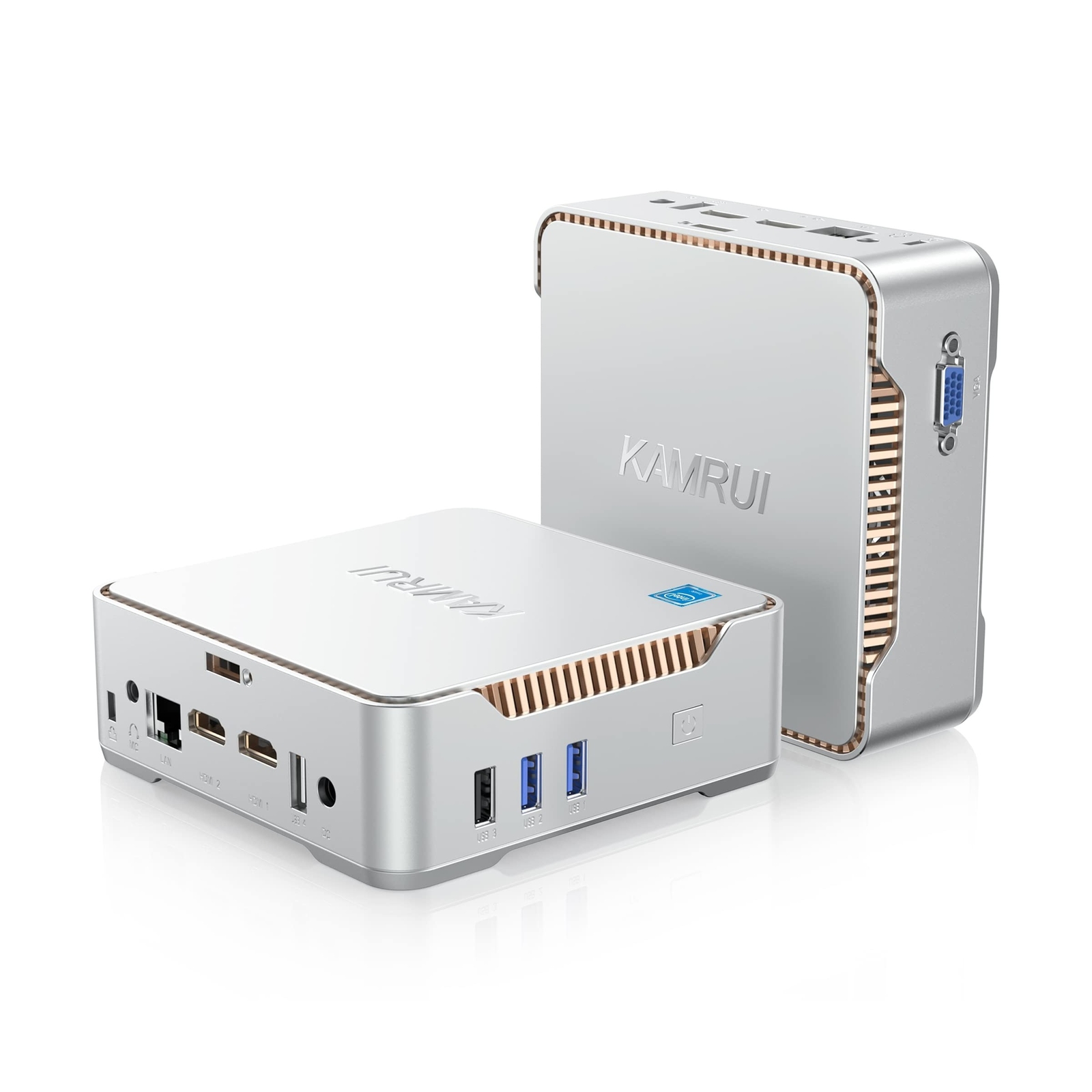 KAMRUI GK3 Plus Mini PC 16GB RAM 512GB M.2 SSD, Intel 12th Alder Lake N95 (up...