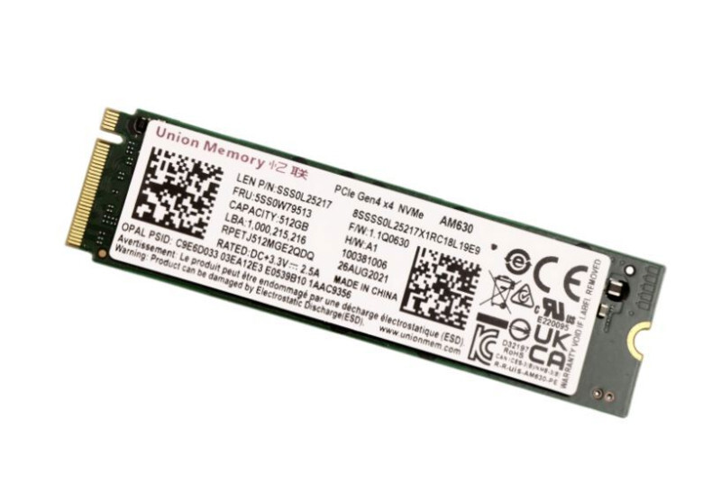 M54701-002 - SSD 512GB 2280 Pcie 4X4 Nvme TLC A Drive 