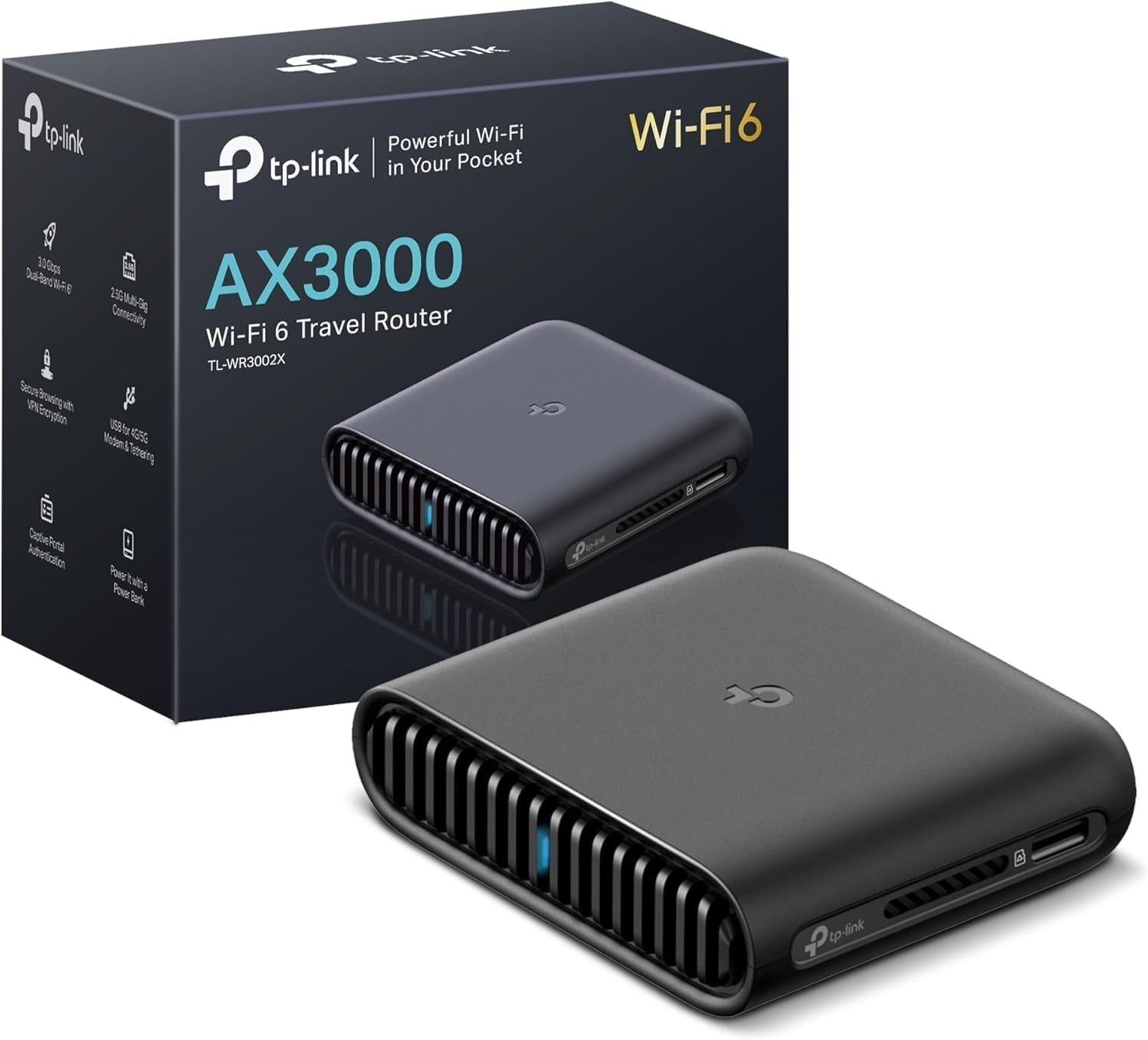TP-Link TL-WR3002X Roam 6 AX3000 WiFi 6 Dual-Band Travel Router NEW SEALED Hurry
