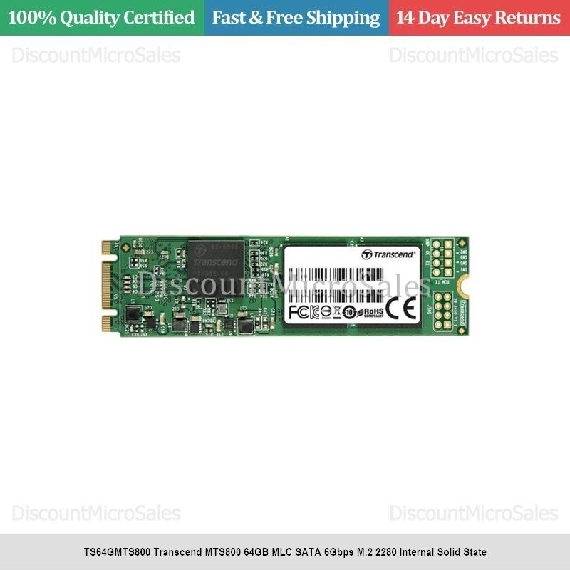 TS64GMTS800 Transcend MTS800 64GB MLC SATA 6Gbps M.2 2280 Internal Solid State