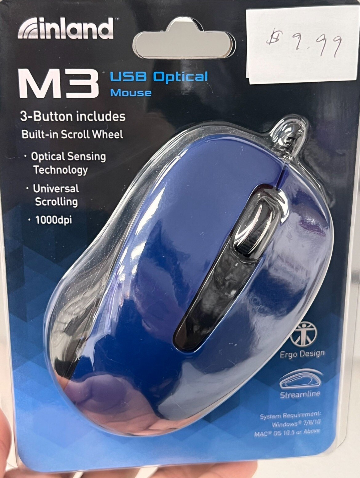 Inland M3 USB Optical Mouse