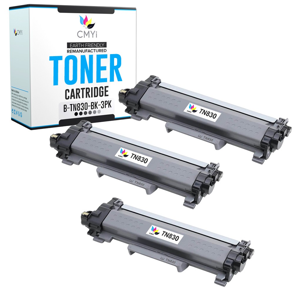 CMYi 3-Pack Compatible TN-830 Toner fits Brother HL-L2460DW XL L2465DW L2467DW