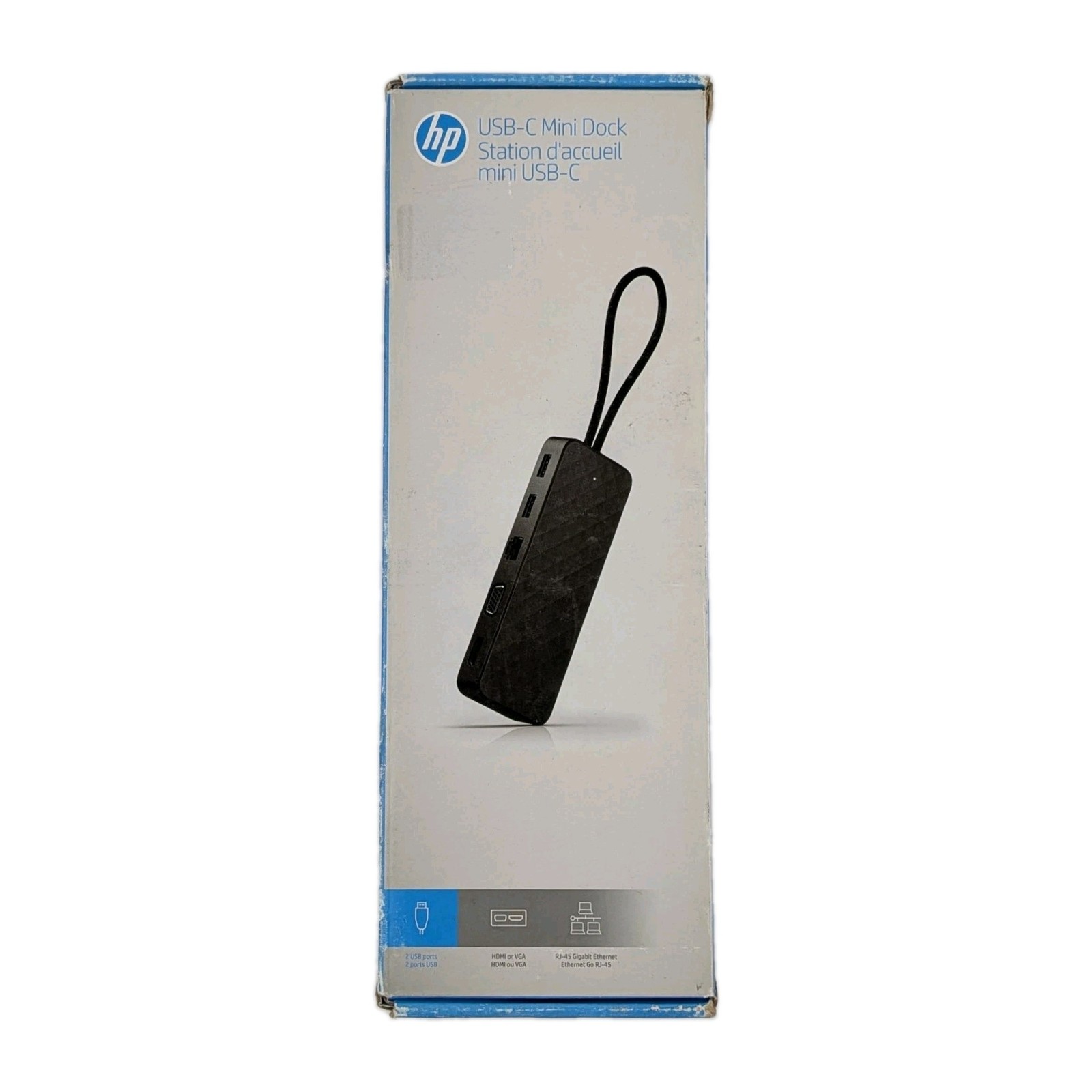 New HP USB-C Mini Docking Station L01637-001 Universal Dock HDMI Ethernet USB