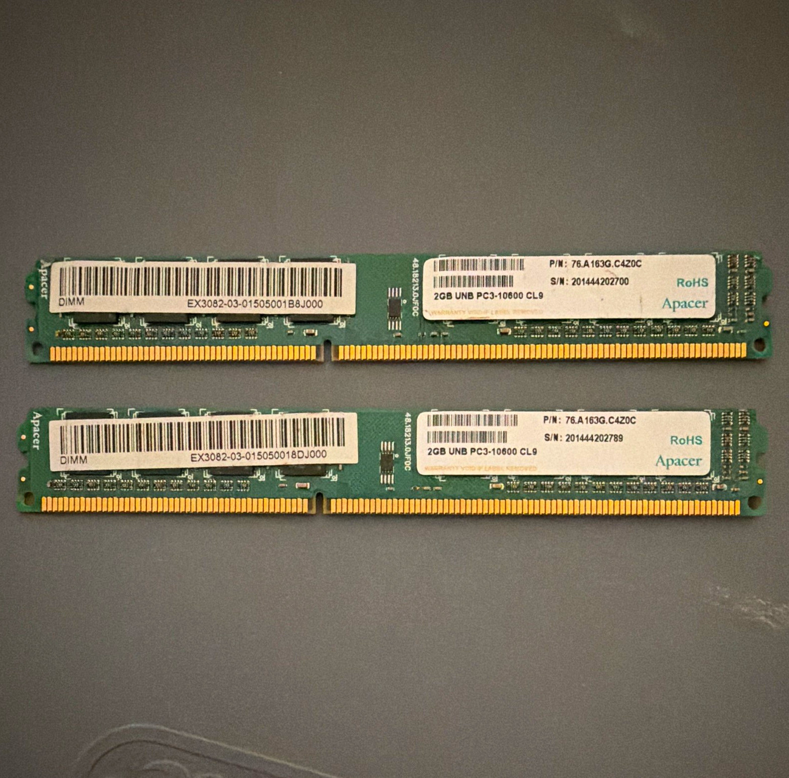 Apacer 4GB (2x2GB) DDR3-1333 PC3-10600 CL9 240-Pin DIMM Unbuffered