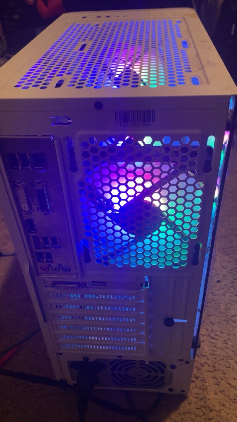 MONTECH White Tower Desktop PC Intel RGB Lighting Tempered Glass Side Panel
