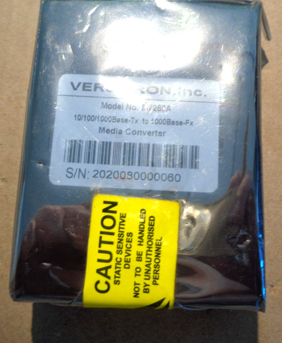 New Versitron M7260A 10/100/1000 TX to 1000 base FX Media Converter / Adapter