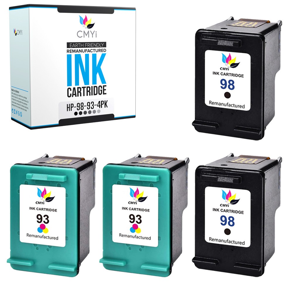 4PK CMYi Compatible 98 93 Combo Pack for HP PhotoSmart C4193 C4194 C4100 C4110