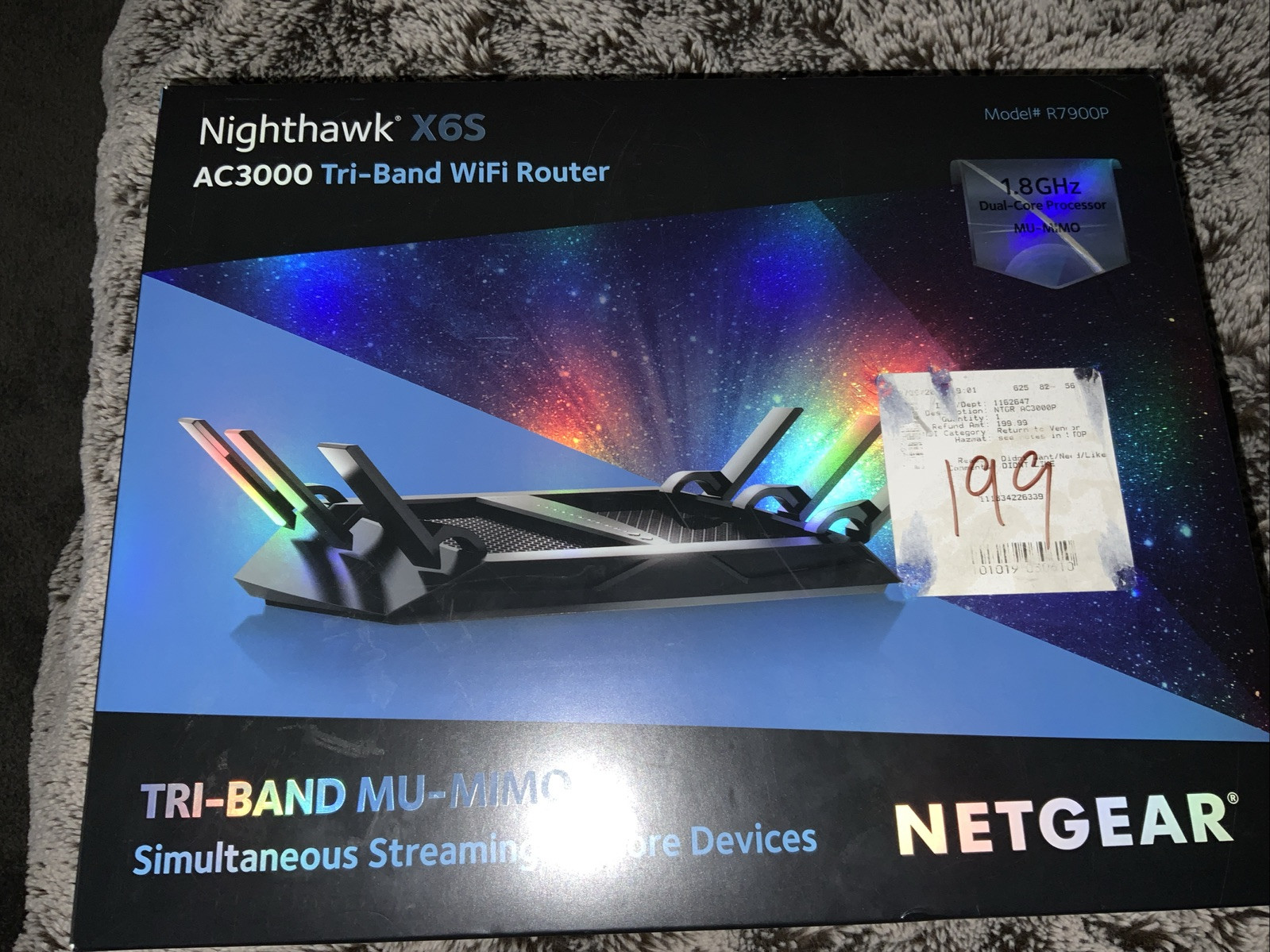 NETGEAR R7900P-100NAS Nighthawk X6 AC3000 Dual Band Smart WiFi Router OPEN BOX