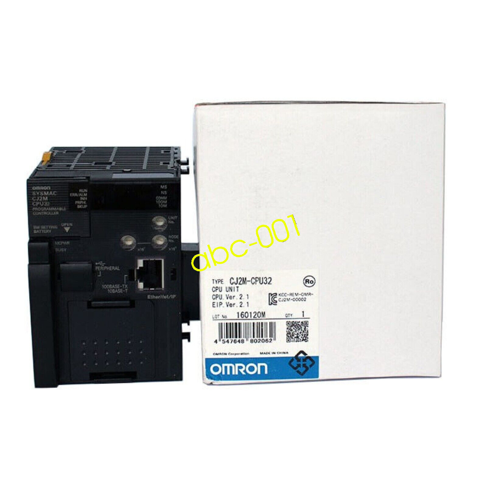 1PC Omron CJ2M-CPU32 PLC Module CJ2MCPU32 CPU Unit New In Box Expedited Shipping