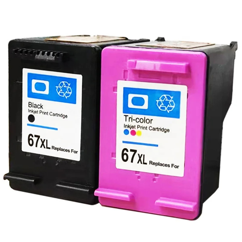 Compatible Inkjet Cartridge 67XL for HP ENVY Pro 6455 6458 6475 Printer 1set