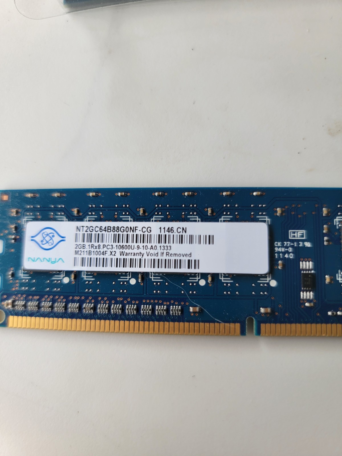 Nanya 2GB DIMM 1333 MHz PC3-10600 DDR3 SDRAM Memory (NT2GC64B88B0NF-CG)