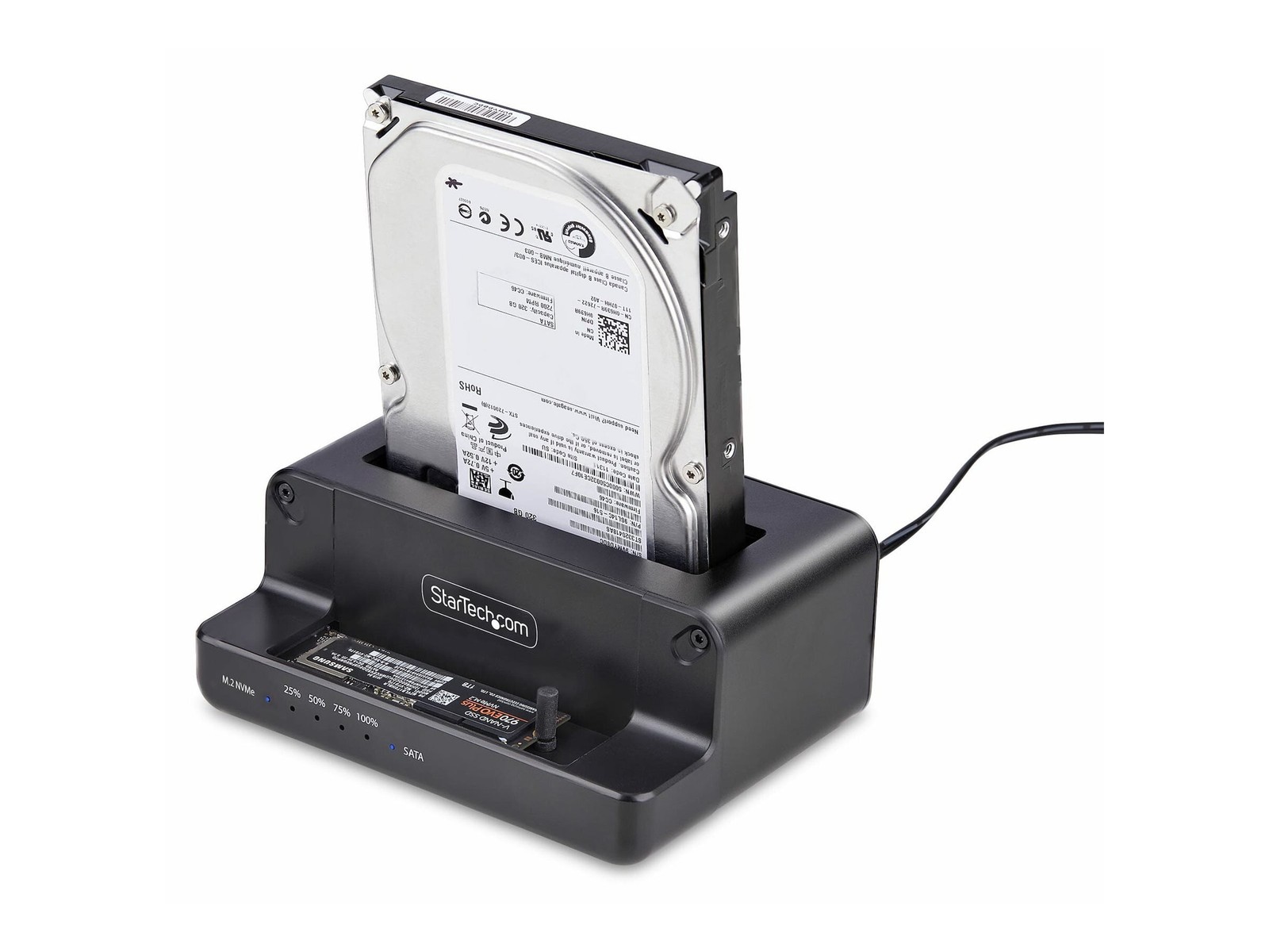 StarTech N2M2SSDDUPLICATOR M.2 NVMe to SATA Duplicator Dock