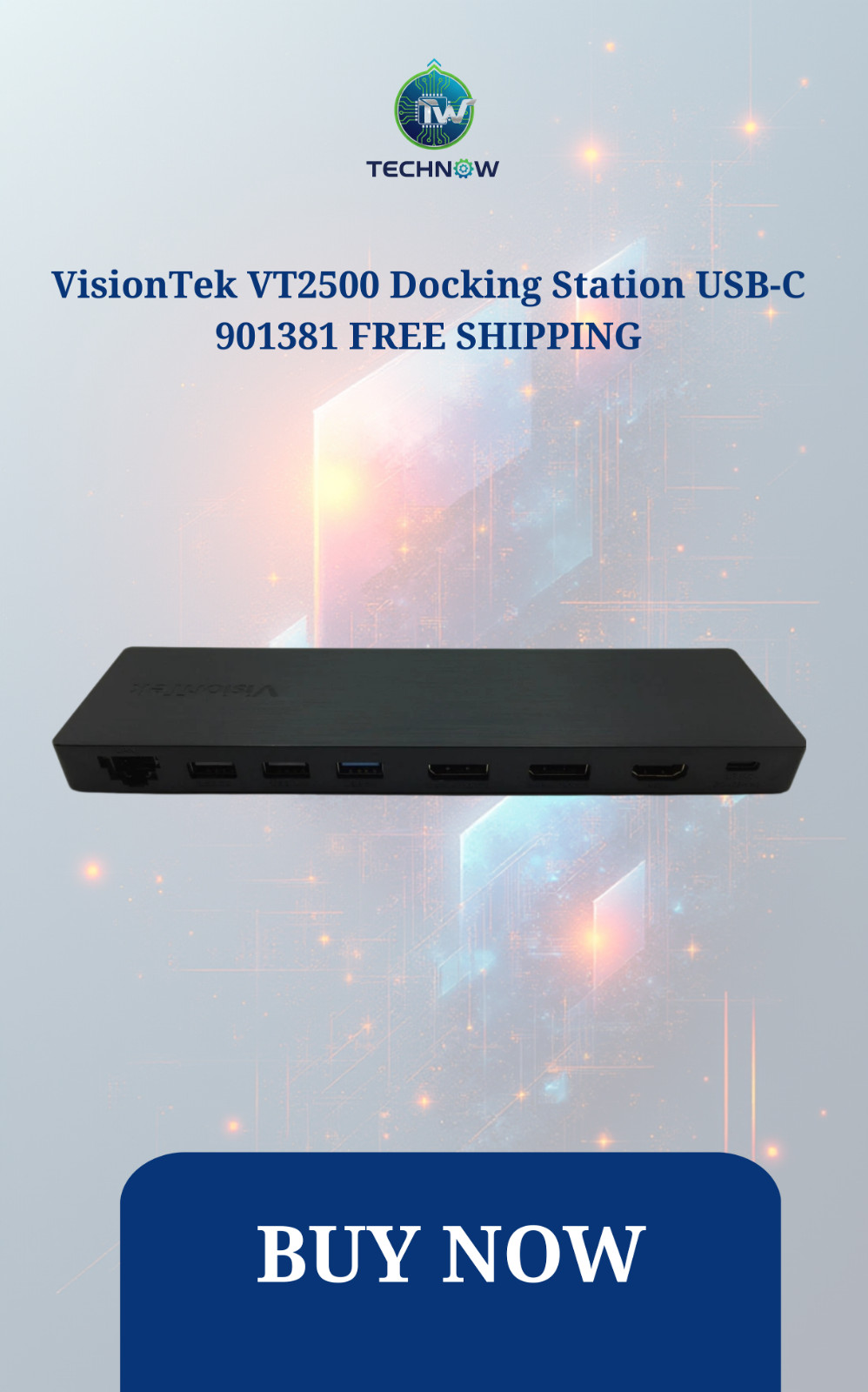 VisionTek VT2500 Docking Station USB-C 901381  