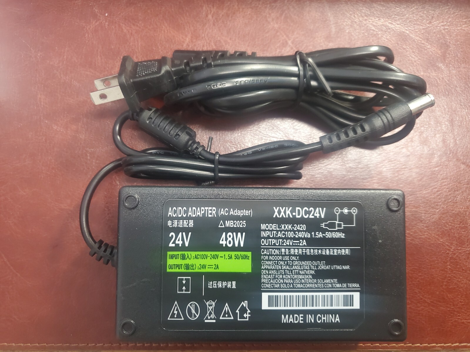 AC Adapter / Epson Perfection 2580 3590 Photo Flatbed Scanner Power Supply Cord