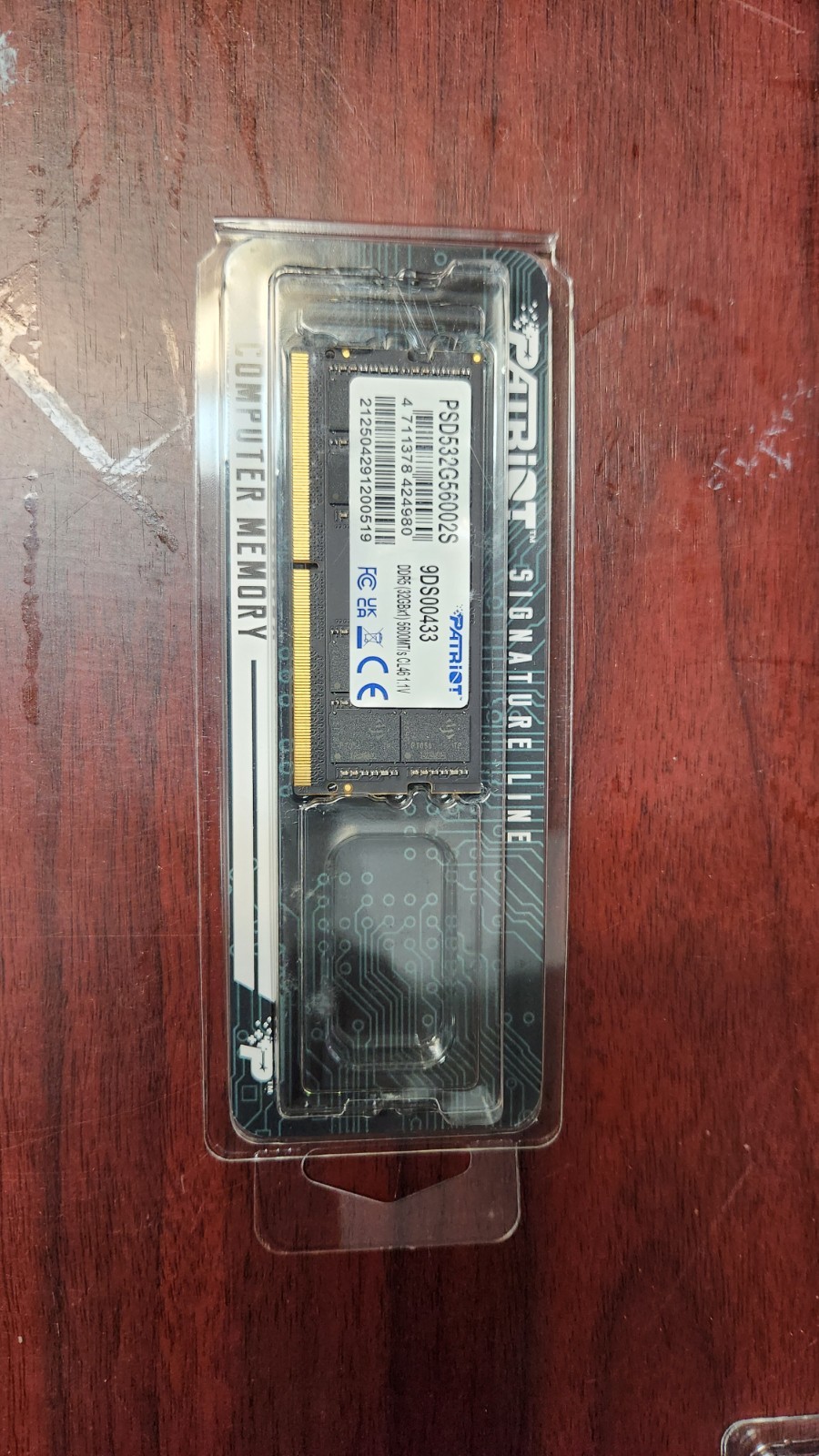 Patriot SL 32GB (1x32GB) DDR5-5600 PC5-44800 CL46 1.1V 262-Pin SODIMM Laptop RAM