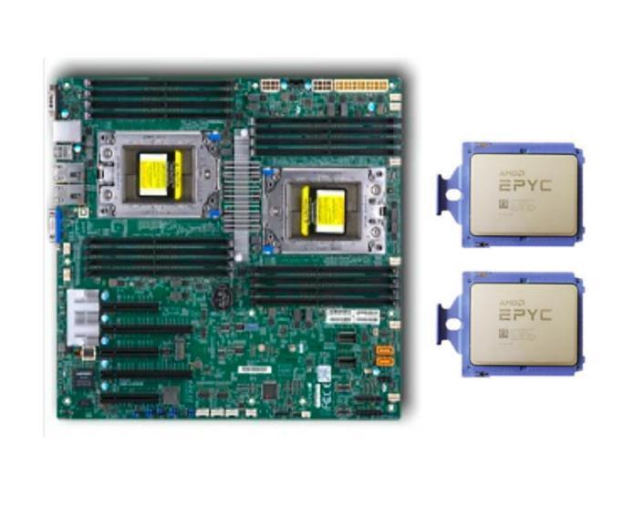 Supermicro H11DSi E-ATX Motherboard AMD EPYC 7451 24c/48t DDR4 2666 7601/7551