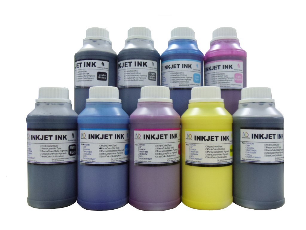 ND Non-Original 9x250ml Dye Refill Ink for T059 Cartridge R2400 RX700 Printer +S