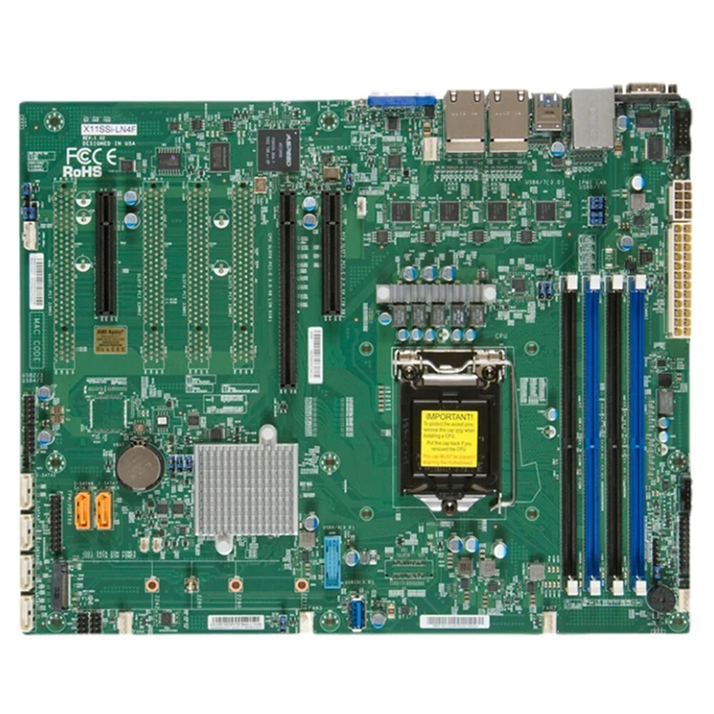 For Supermicro X11SSi-LN4F Server Motherboard Single socket H4 DDR4 ATX