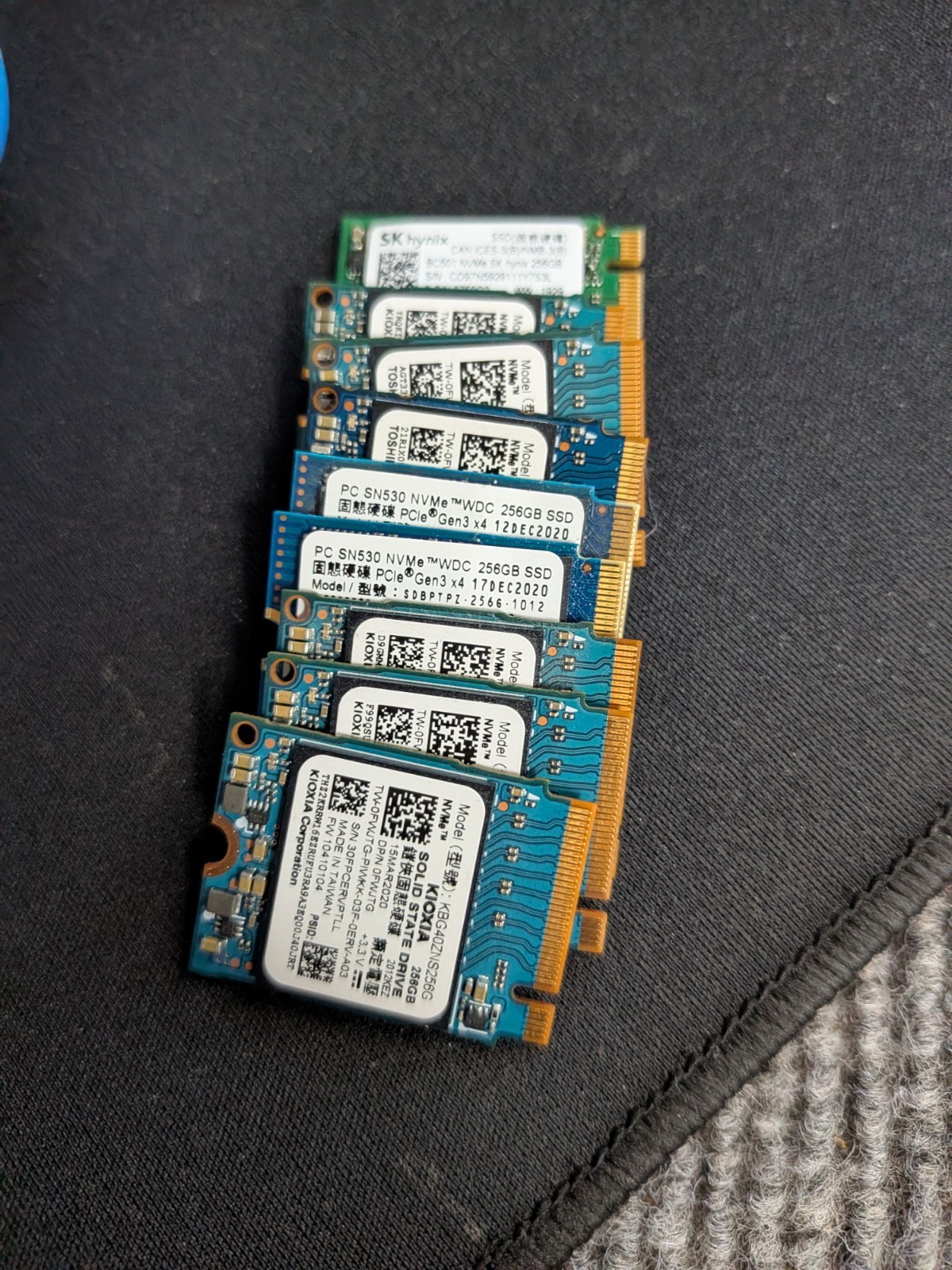 M.2 NVMe SSD 2230 M Key 128GB 256GB 512GB OEM Kioxia Hynix  | Very Good health