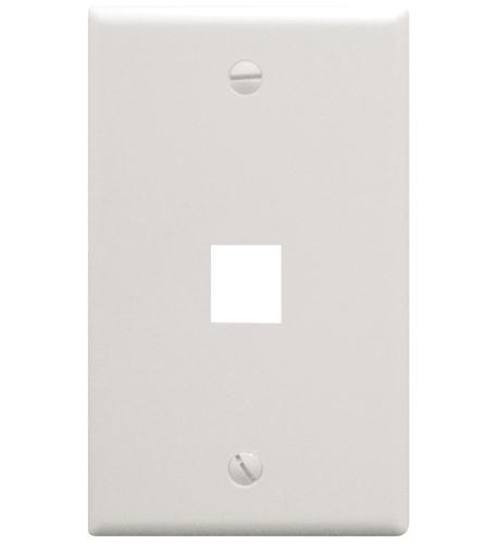 ICC ICC-IC107F01WH FACEPLATE- FLAT- 1-GANG- 1-PORT- WHITE