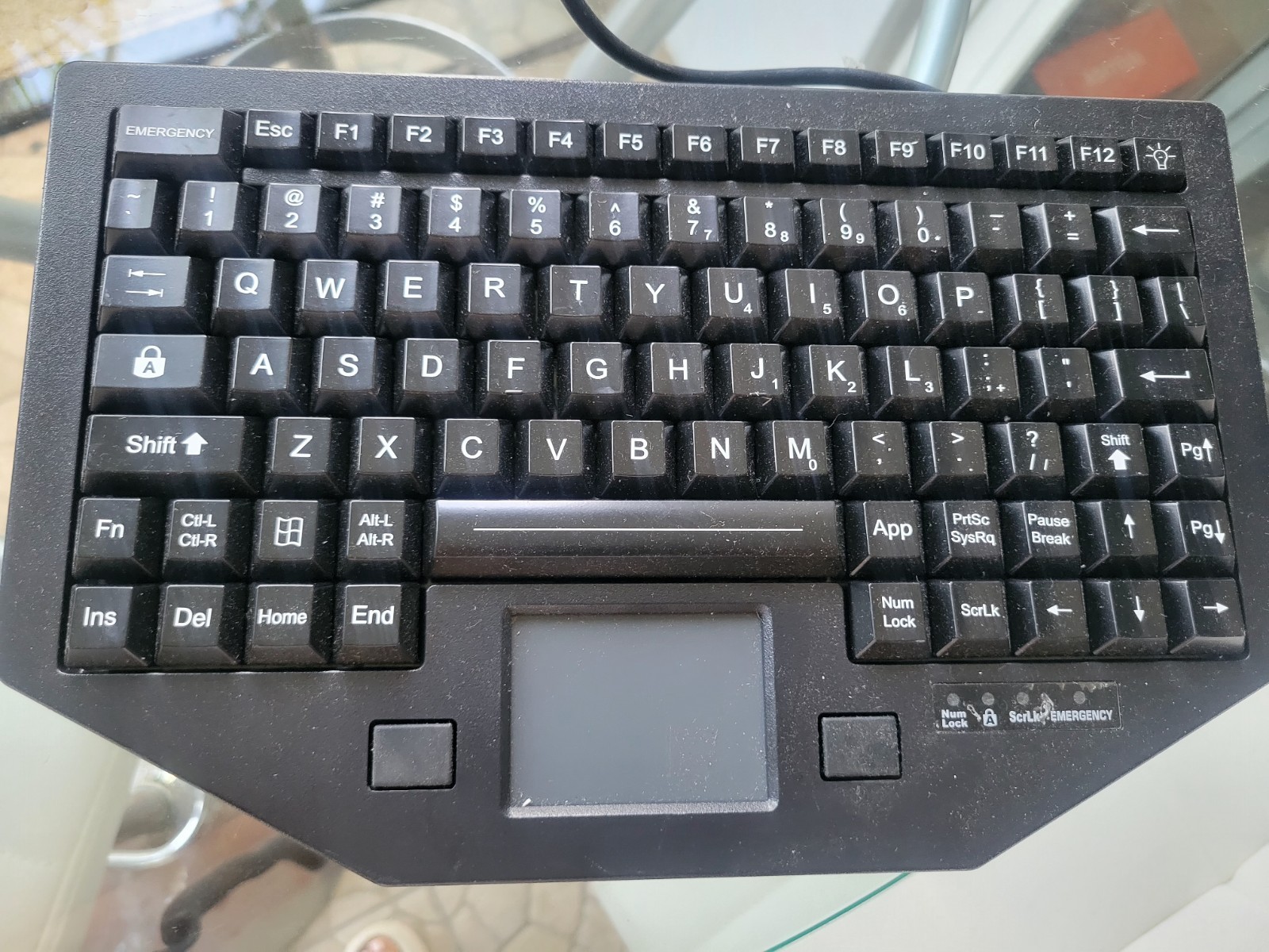 iKey FT-88-911-TP-USB-5y Keyboard Backlit Touchpad USB Rugged