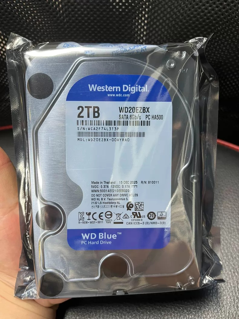 WD20EZBX/WD20EZAX WD Blue 2TB 3.5" SATA 6Gb/s 256MB Hard Drive