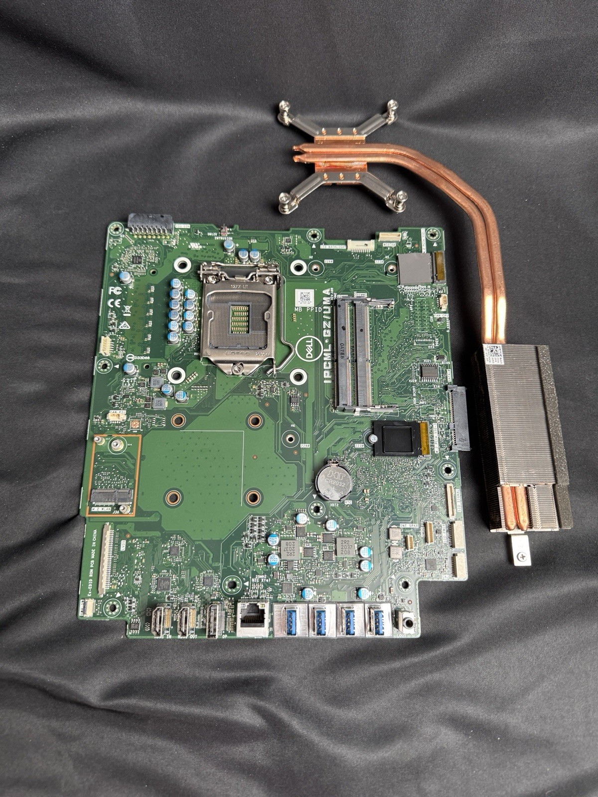 Dell OptiPlex 7480 AIO Motherboard 4G47W + Heatsink BAD DEFECTIVE NOT WORKING