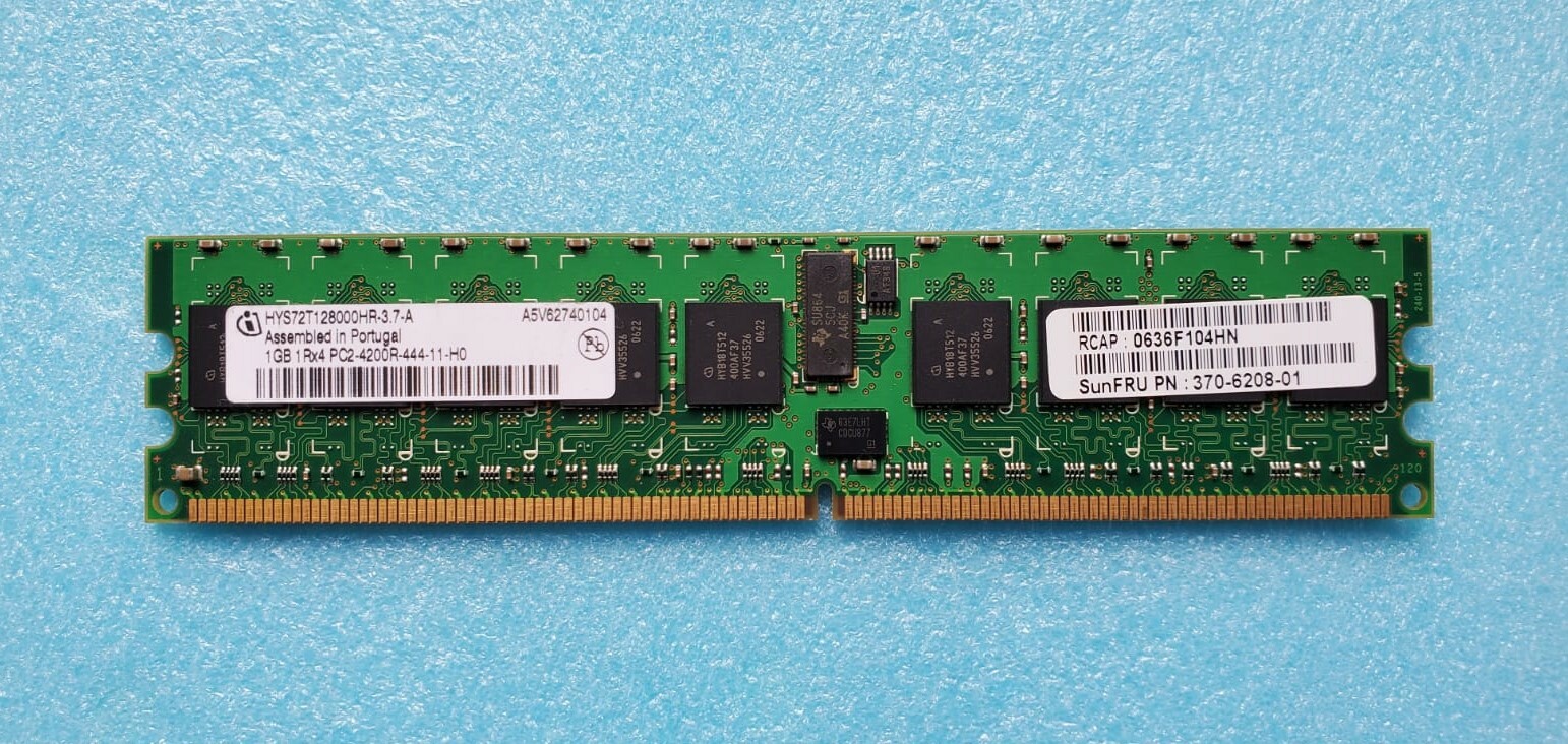 HYS72T128000HR-3.7-A Infineon 1GB DDR2 1R-4 PC4200 Memory  Sun p/n 370-6208-01