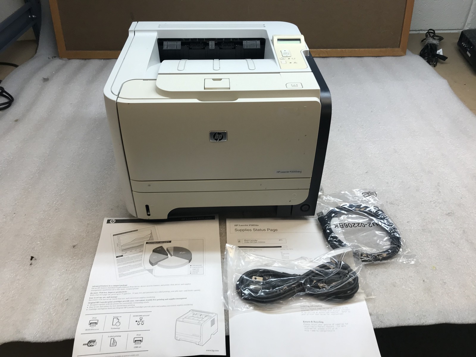 HP Laserjet P2055dn CE459A Network Laser Printer - Toner Included