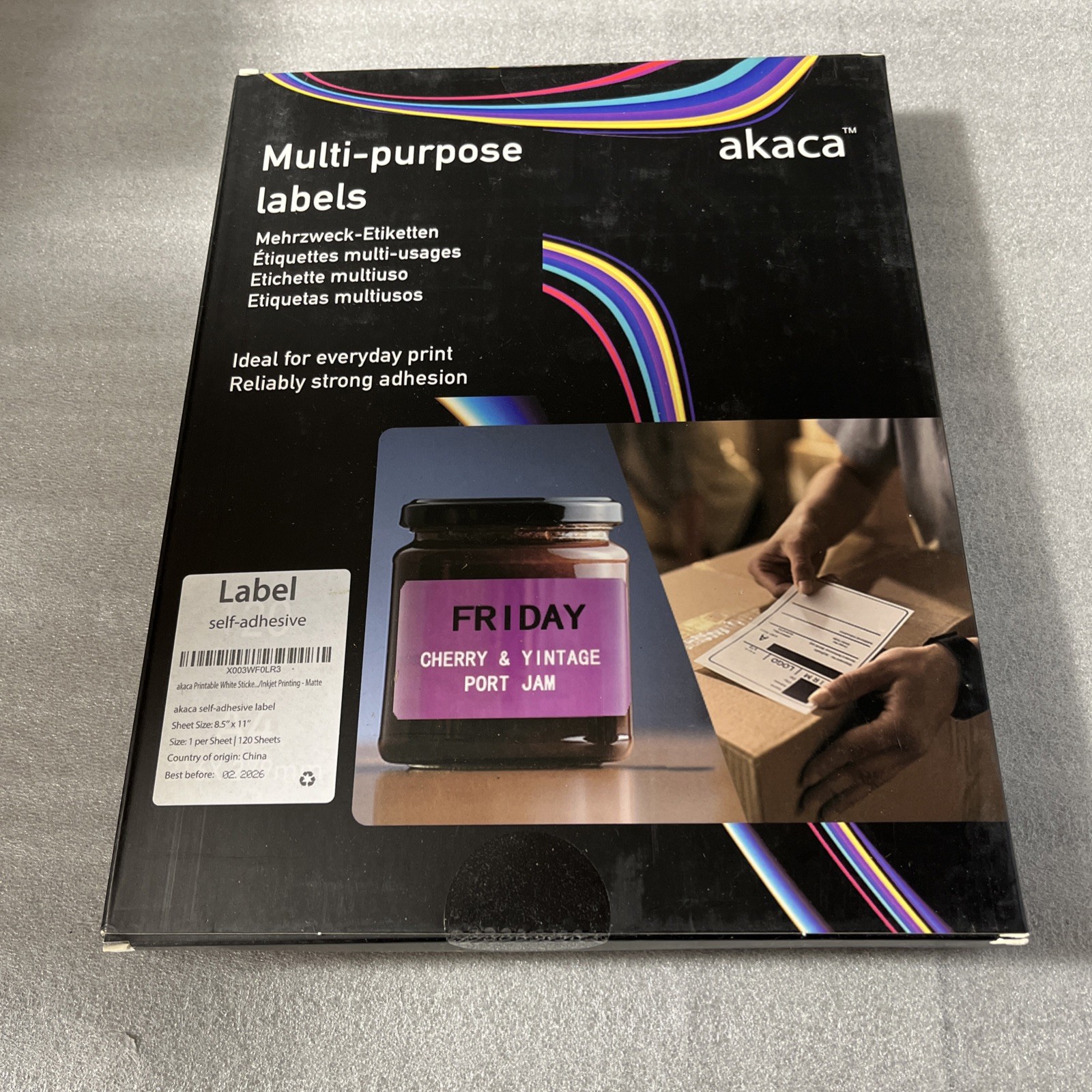 8.5" x 11" Premium Self Adhesive Labels Matte, 120 8-1/2" x 11" | 120 sheets