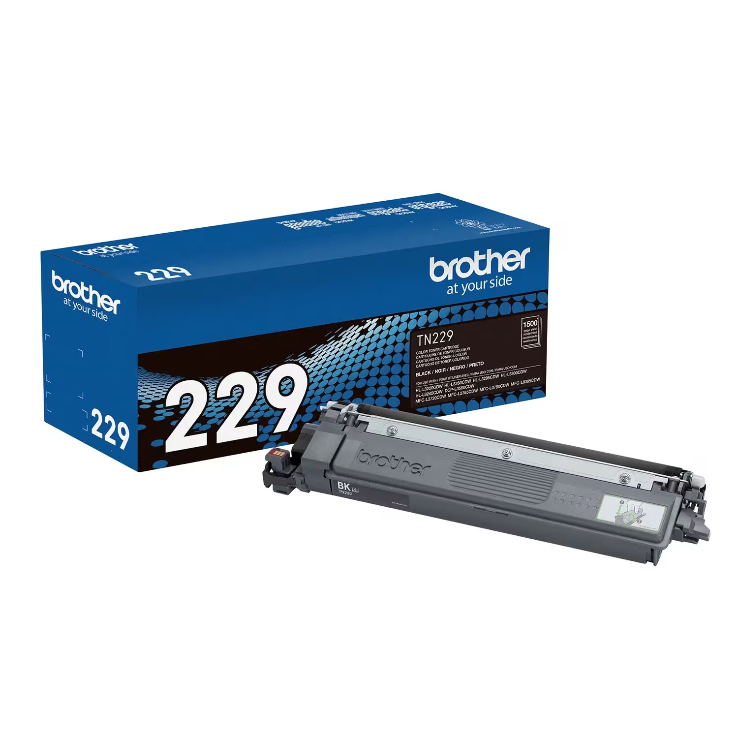Genuine Brother TN229RBK Standard Yield Black Toner Cartridge - Sealed Box