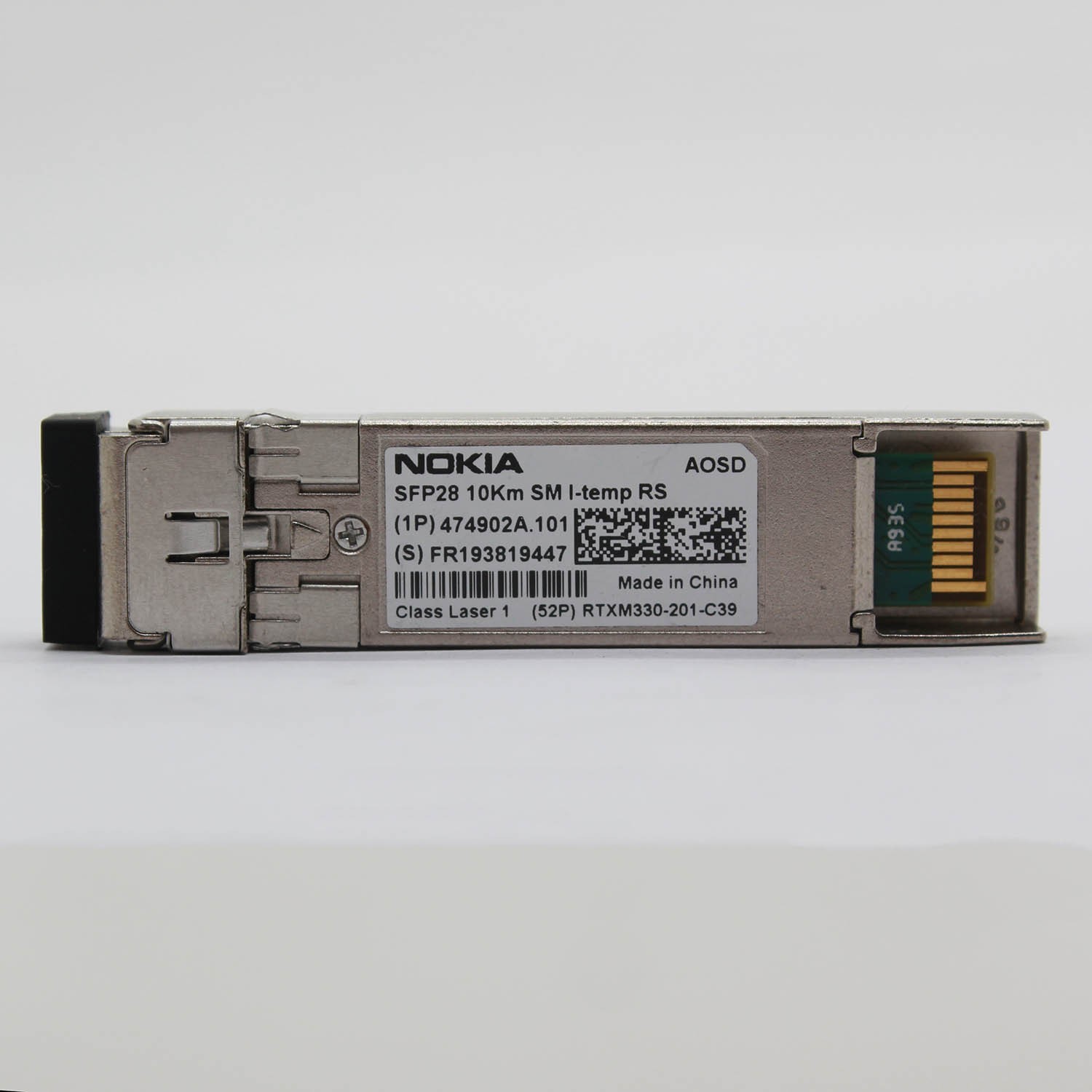 Nokia AOSD SFP28 10Km SM I-TEMP RS 474902A.101 RTXM330-201-C39