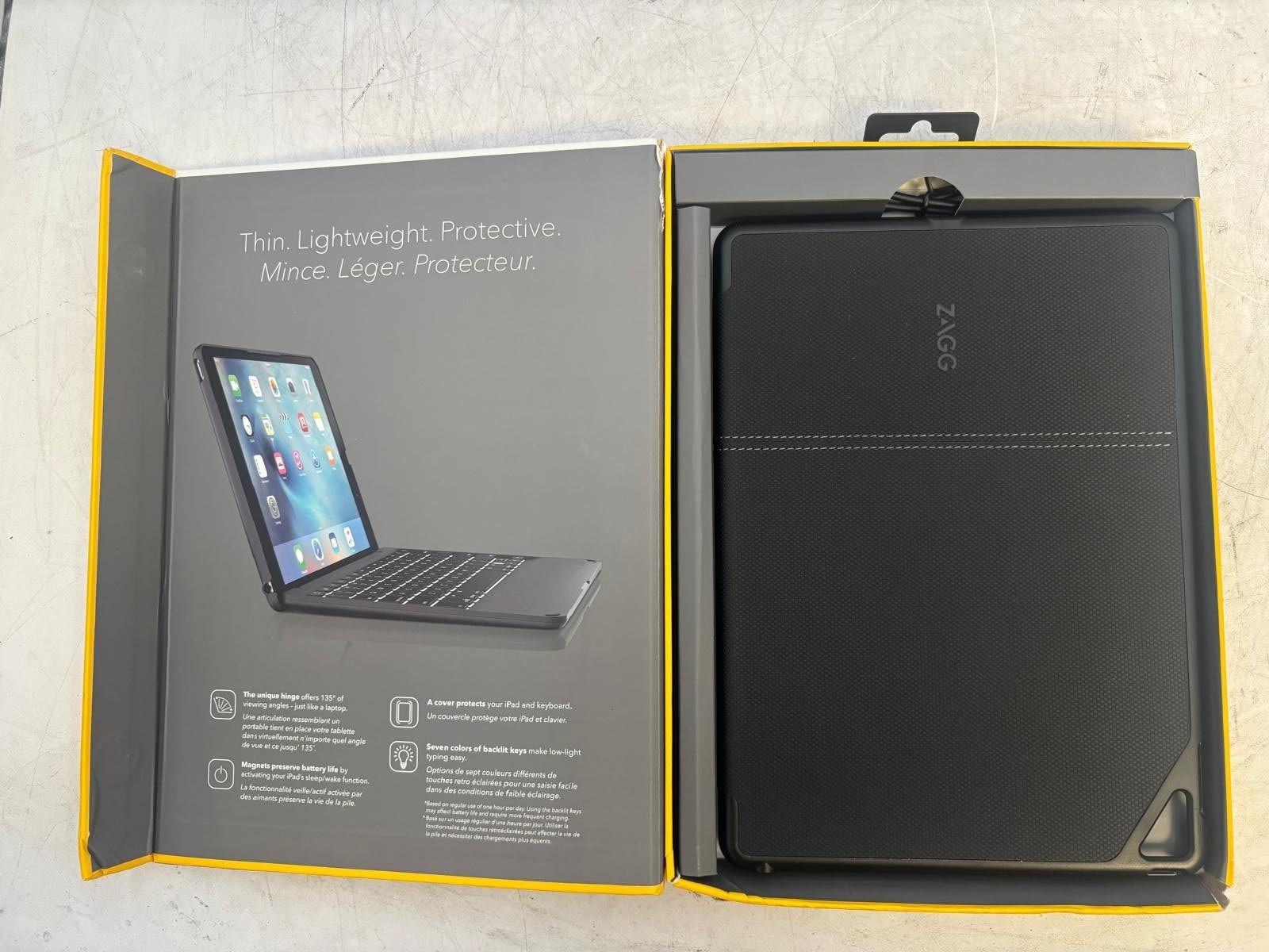Zagg Messenger Folio Tablet Keyboard Case iPad Air/Air 2/9.7-inch iPad Pro/iPad