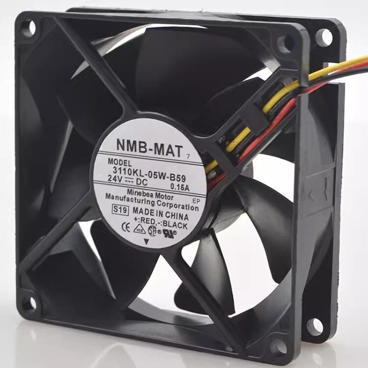 NMB 3110KL-05W-B59 24V 0.15A 8CM 8025 Dual Ball Inverter Cooling Fan