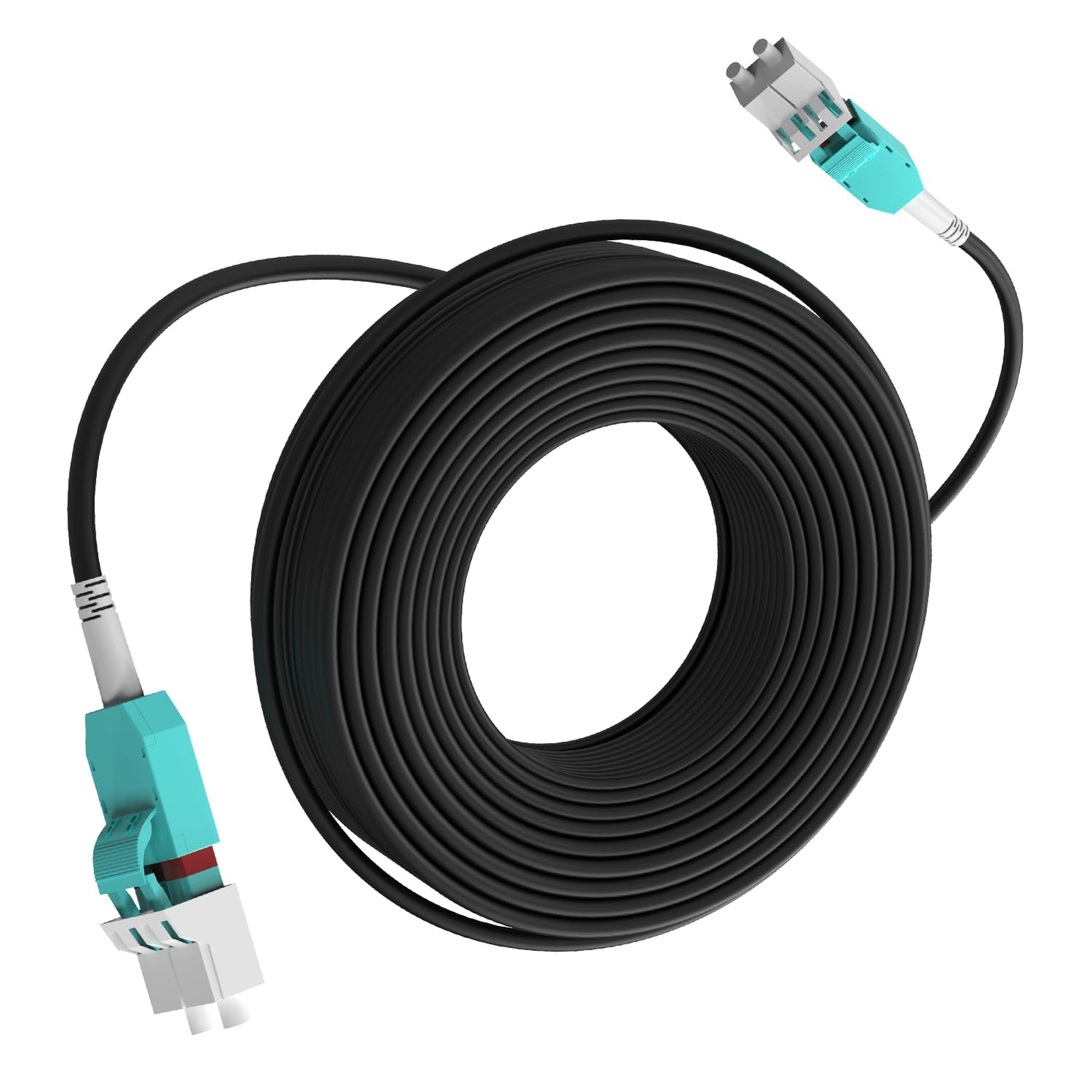 Fiber Optic Patch Cable LC to LC Outdoor Armored 61m OM3 OM4 Multimode 50/125μm
