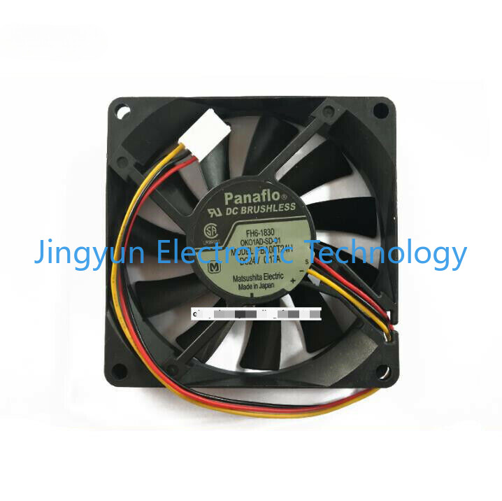 For Panaflo FBA08T24H fan DC 24V 0.17A 80*80*15mm 3pin Fanuc system coooling fan