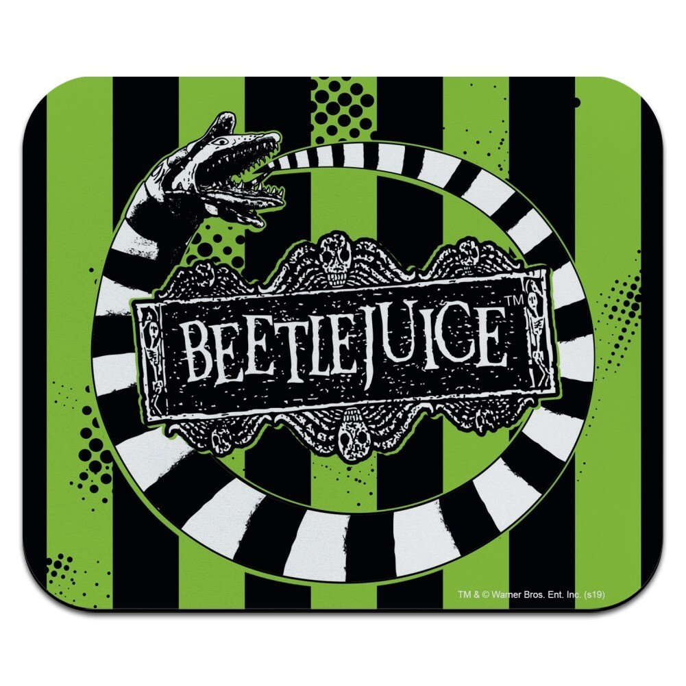 Beetlejuice Beetle Worm Low Profile Thin Mouse Pad Mousepad
