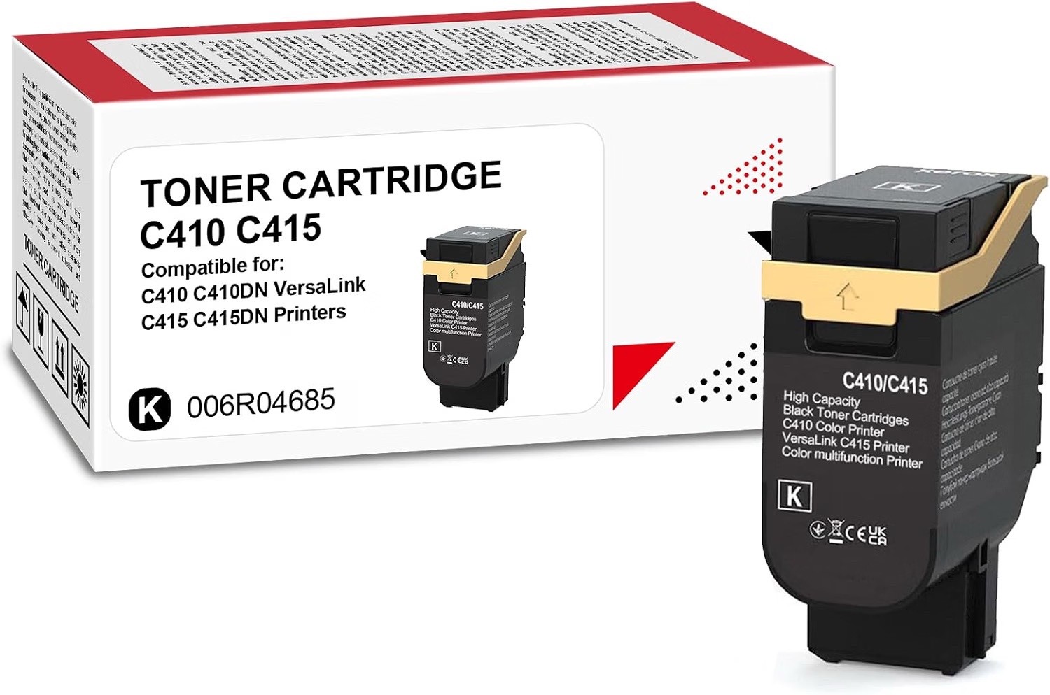 006R04685 Compatible with Xerox C410 VersaLink C415 Black Toner Cartridges